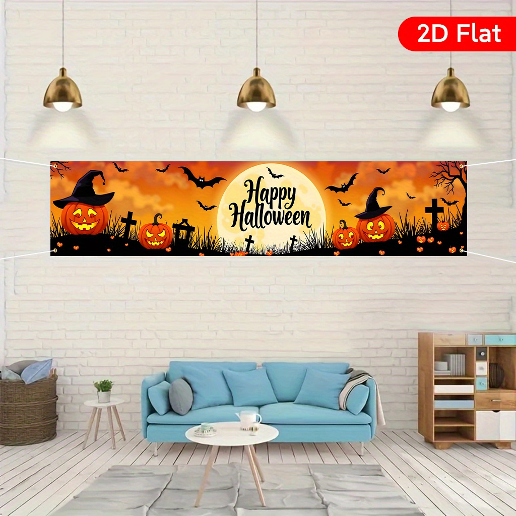 1-Piece Halloween Garden Banne - Interior Design Years Of School 评论和价格