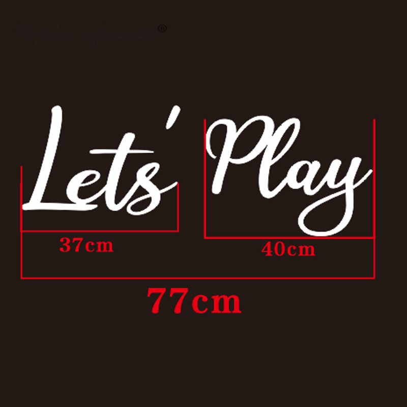 Let's PLAY Wall Sign - Childre - Interior Design Years Of School 评论和价格