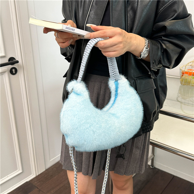 Winter New Faux Fur Handbag Ni - Interior Design Style 评论和价格