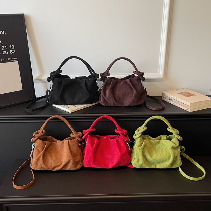 Ruched Cloud Bag Women Knot Ha - Interior Design Korean Style 评论和价格