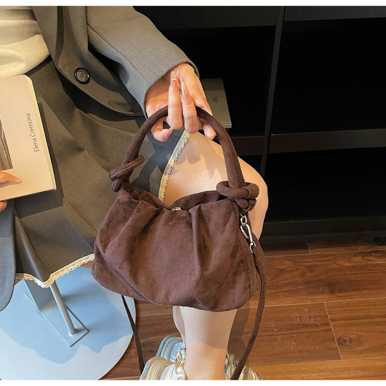 Ruched Cloud Bag Women Knot Ha - Interior Design Korean Style 评论和价格